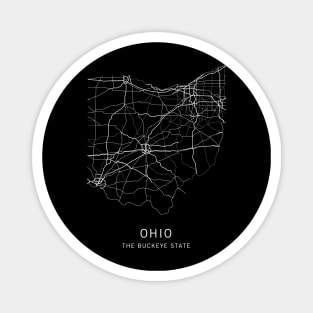 Ohio State Road Map Magnet